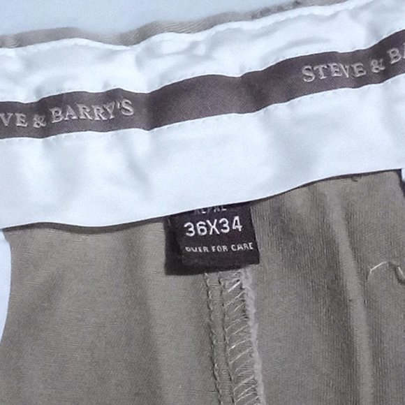 Steve & Barry's Men's Dress Pants‎ Size 36X34 Color Tan #1218 - Picture 9 of 9